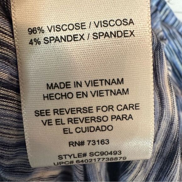 Spense Sleeveless Maxi‎ Dress Size Medium Blue & White Pattern - Picture 12 of 16